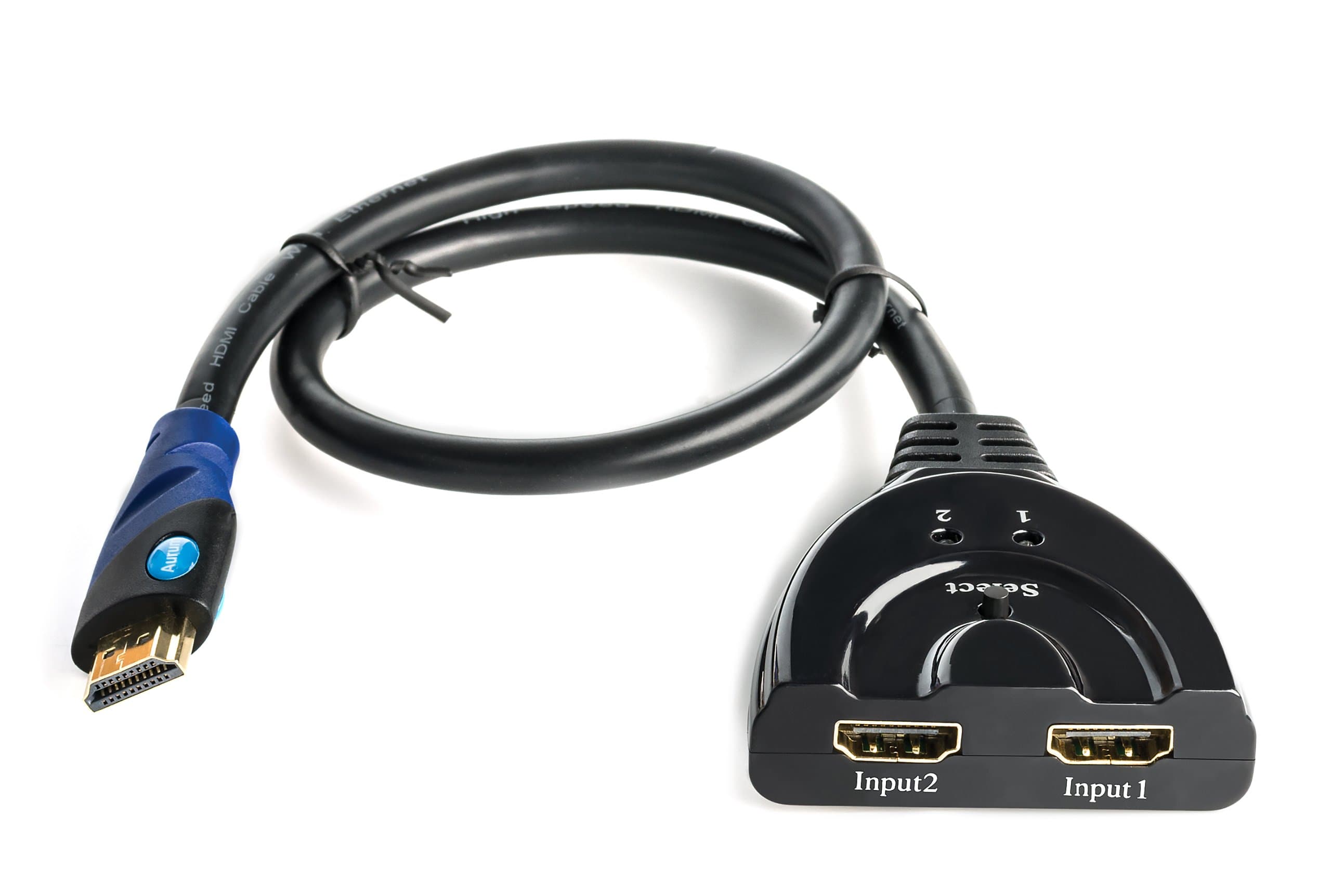 Aurum Cables Ultra High Performance HDMI Switcher, 2 Input - 1 Output Switcher