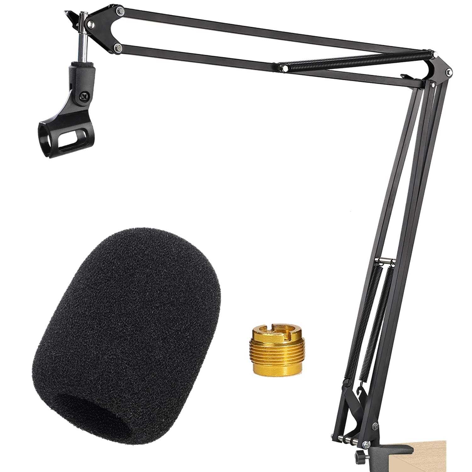 Rode NT1A Mic Stand with Pop Filter - Microphone Boom Arm Stand with Foam Windscreen Cover for Rode NT1A, NT2 A, NTK, K2 Rode Podcaster by YOUSHARES