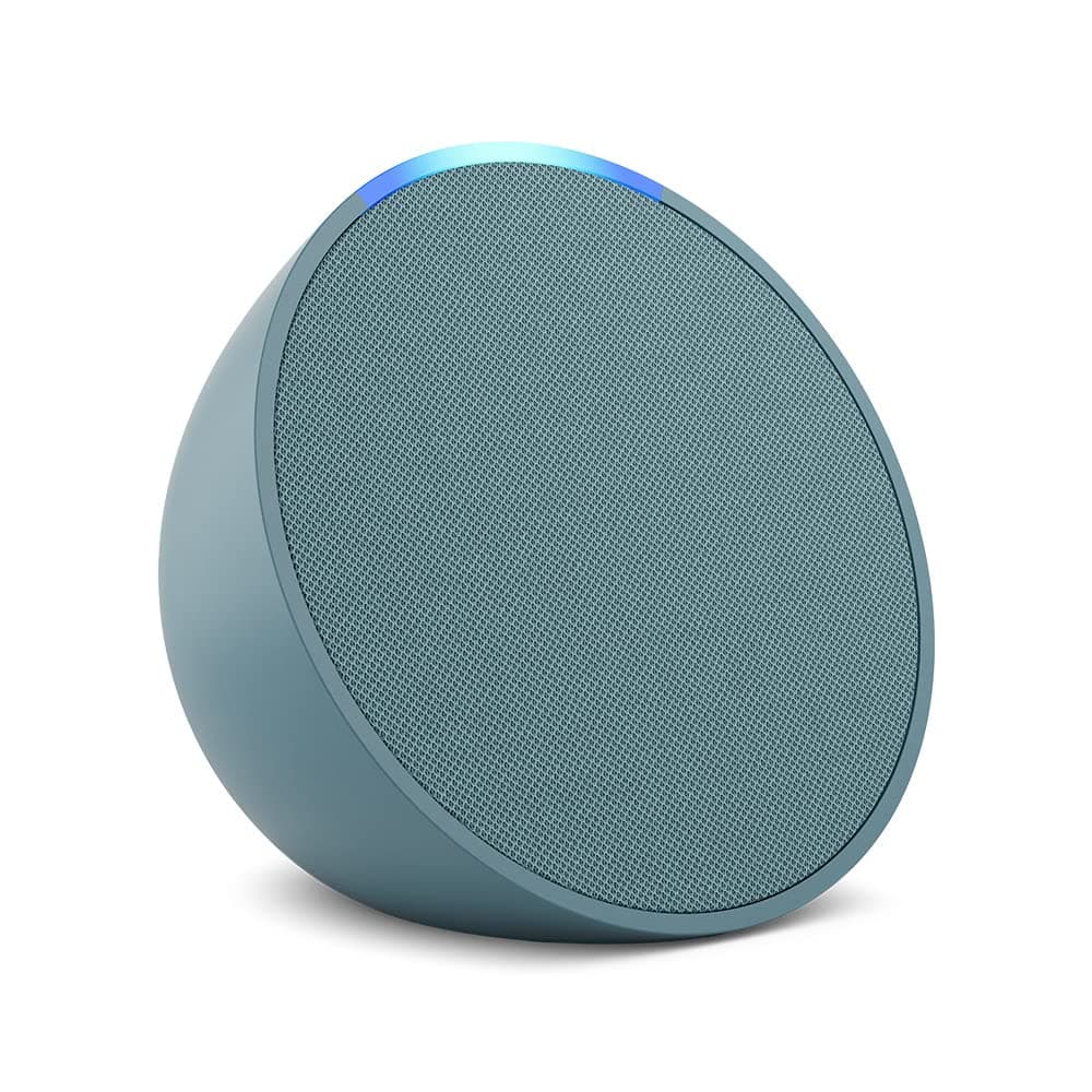 Echo Pop | Full sound compact Wi-Fi & Bluetooth smart speaker with Alexa | Use your voice to control smart home devices, play music or the Quran, and more (speaks English & Khaleeji) | Teal