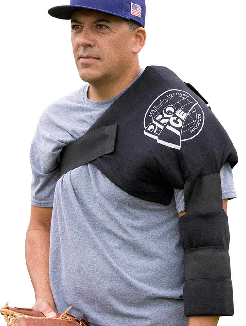 Pro Ice Premium XL Size Ice Cold Therapy Wrap for Shoulder, Elbow and Arms - Ice Pack for Rotator Cuff Relief- Adult Pain Joint Support for Left & Right Arms - PI 240