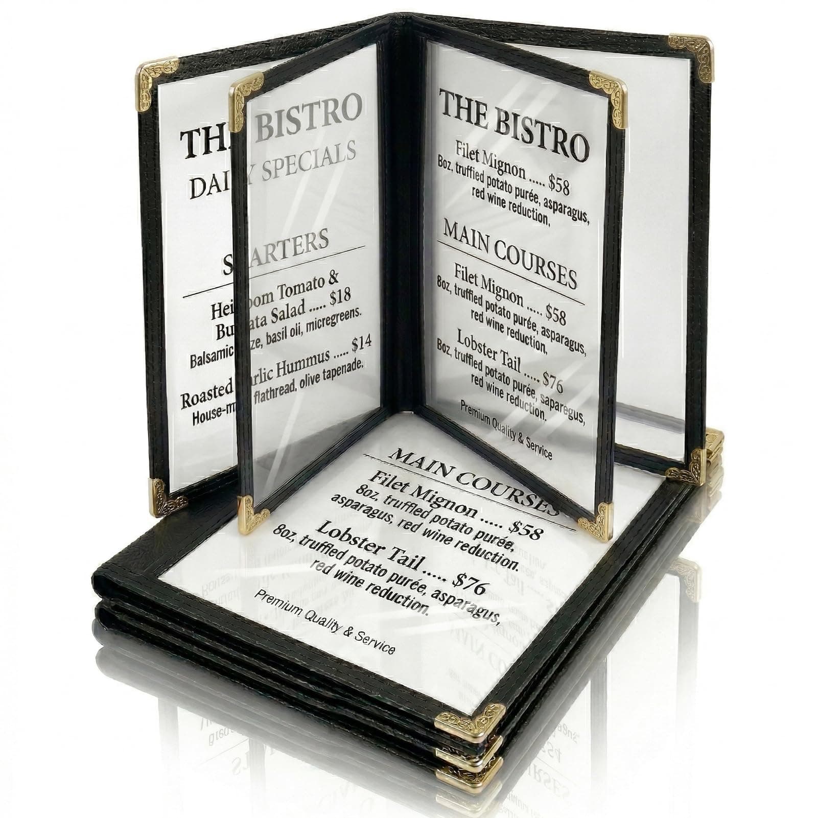 2PCS 8.5 x 11 Inch Menu Covers