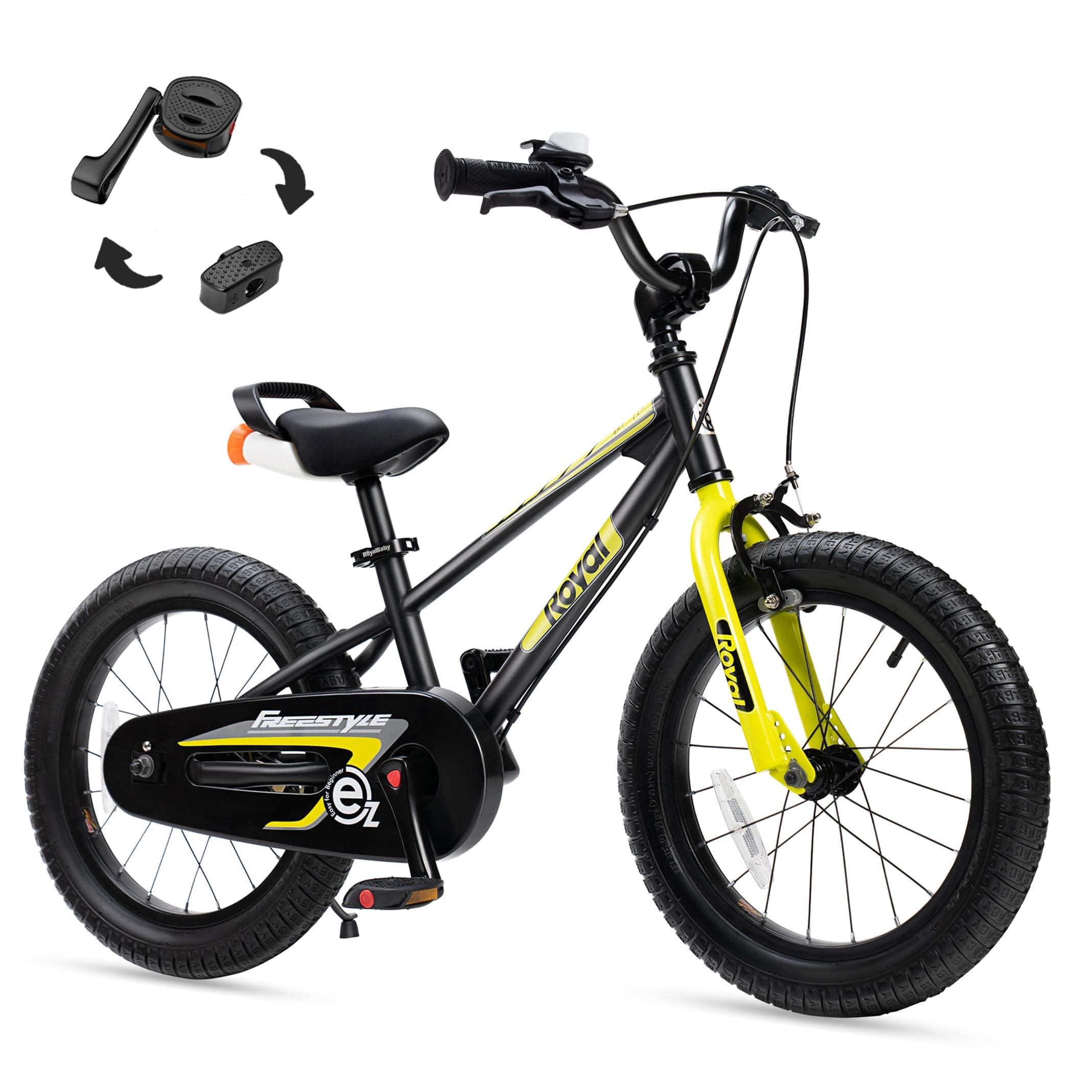 - EZ Kids Bike 12 14 16 18 20 Inch Balance Pedal 2-in-1 Training Bicycle Boys Girls Ages 3 to 12 Years Easy Learn for Beginners