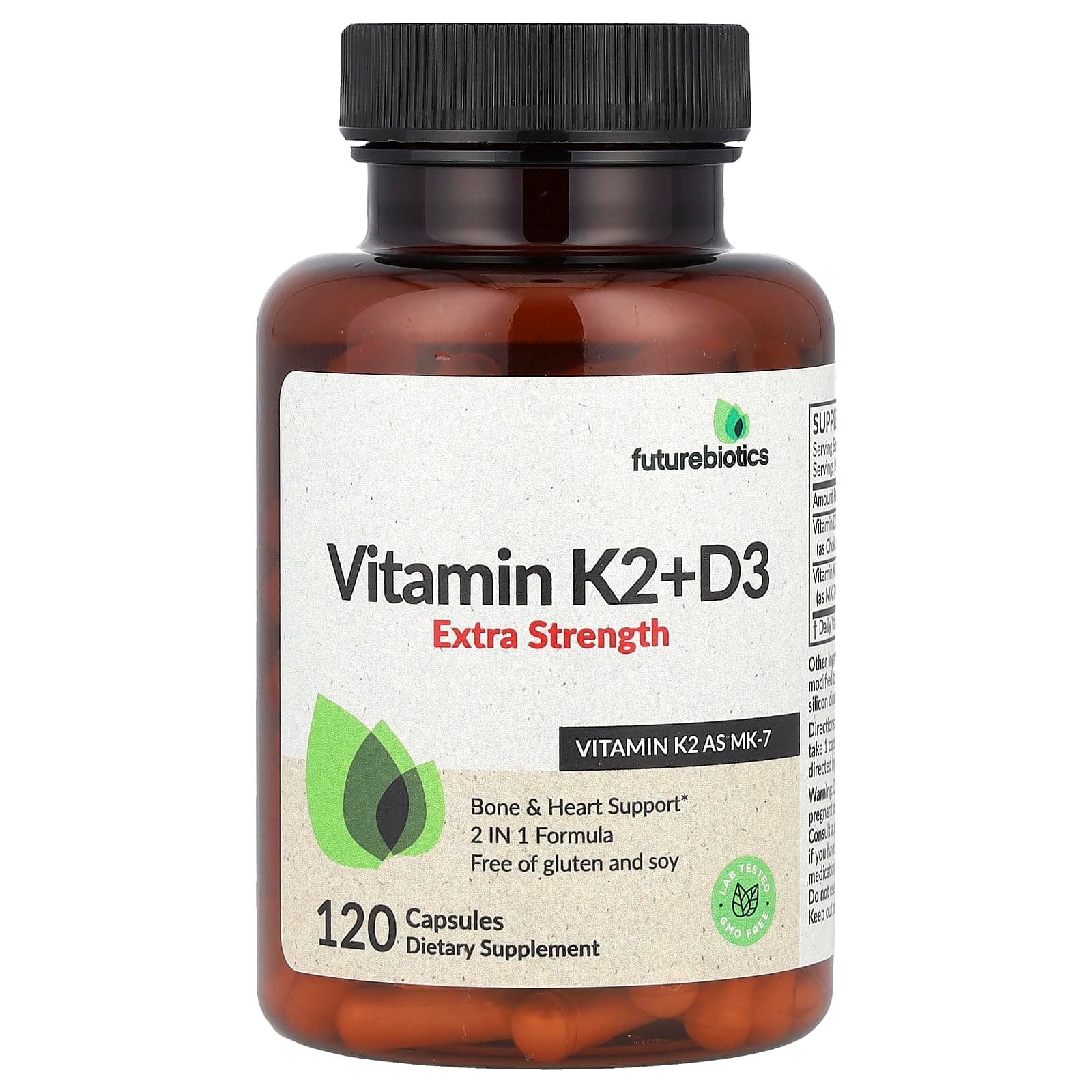 Vitamin K2 + D3, Extra Strength, 120 Capsules