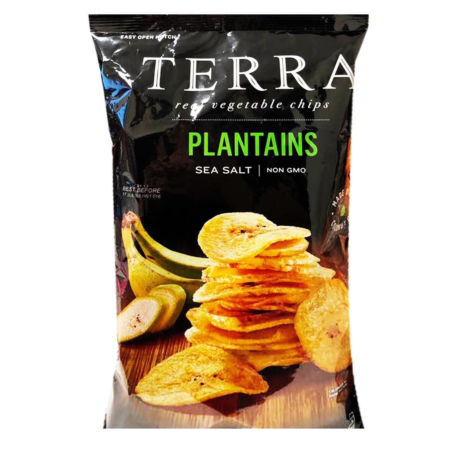 Terra Real Vegetable Chip New Plantain Chips 5oz, 1 Pack (Sea Salt)