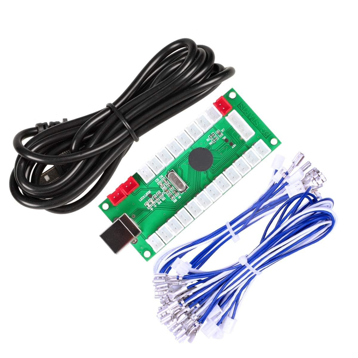 EG STARTS Zero Delai Arcade USB Encoder for PC Game Controller for Arcade Kits Mame & Raspberry Pi Retropie Projects