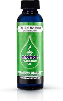 AROMAR Premium Fragrance Oil - Long Lasting Aromatic Scent - Fresh and Revitalizing Aromatherapy for Living Room, Bedroom, and Kitchen Essential Oils - Italian Jasmine - 2oz fl oz Each - Pack of 3