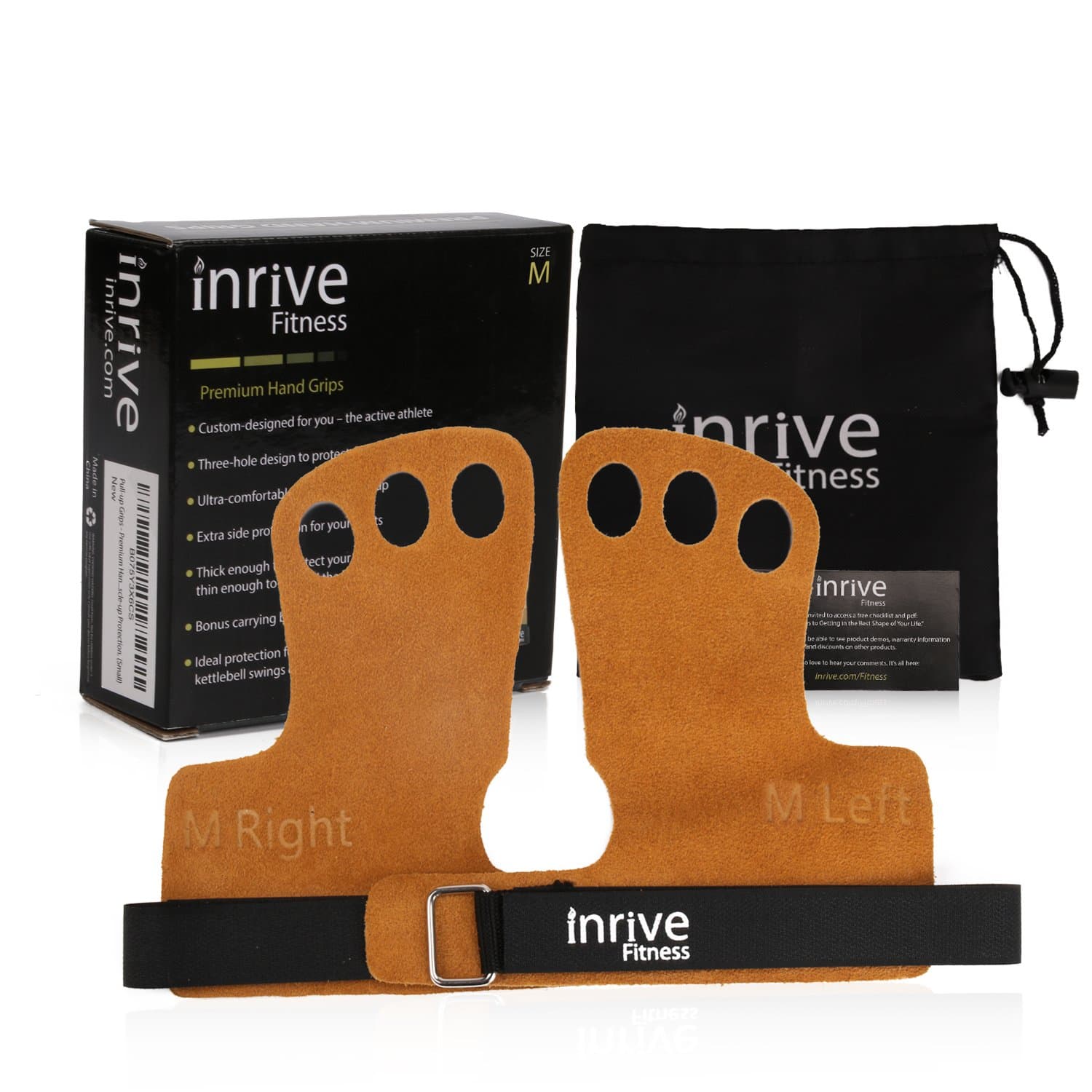 Pull-up Grips – Premium Hand Grips Designed to Protect Hands Your for Cross-Functional Fitness. Minimalist Pull-up Grip so You Can Feel the Bar, Comfortable Strap & Muscle-up Protection. (Medium)