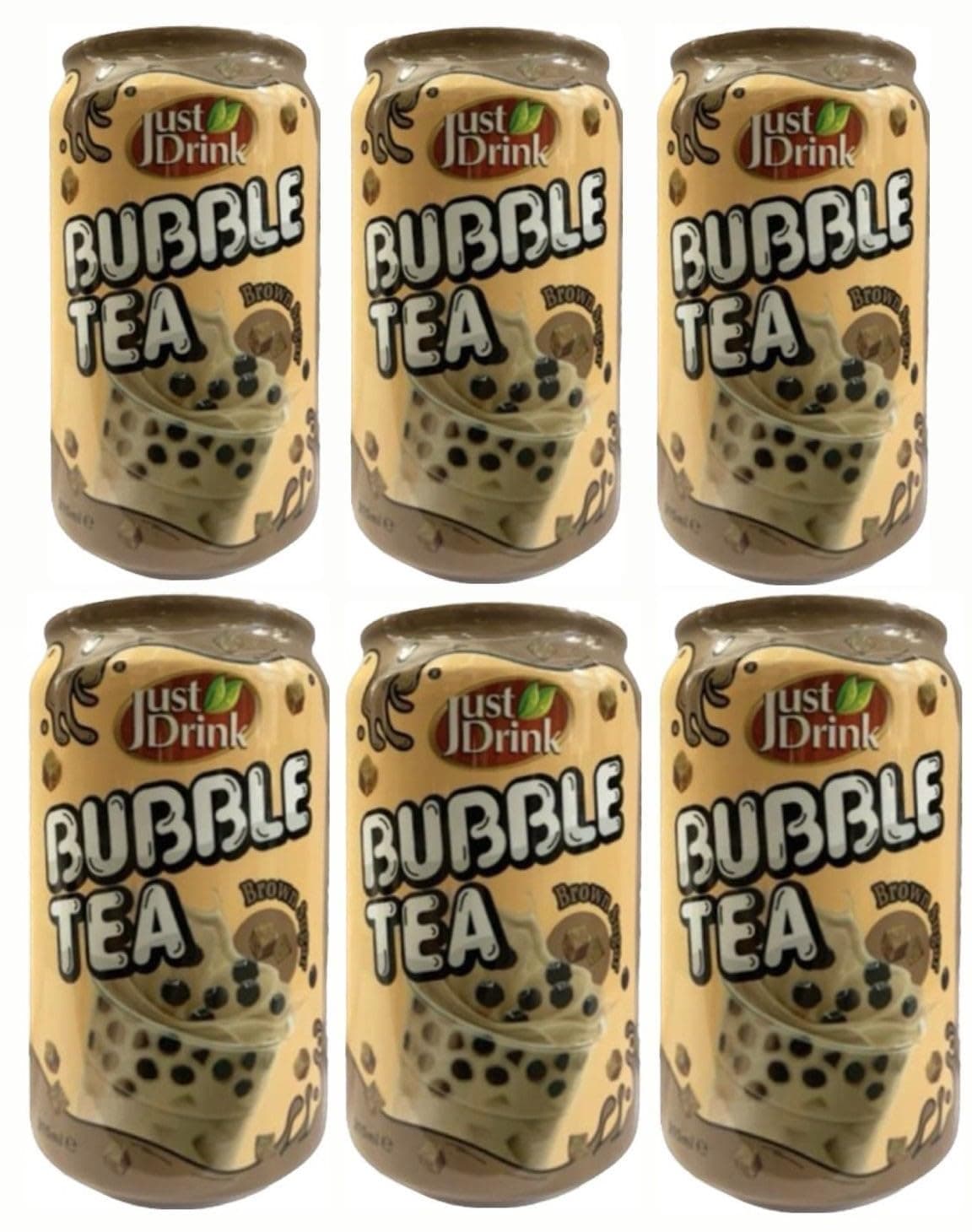 BUBBLE TEA Brown Sugar Flavour 315ml (Just Drink) (Pack of 6)