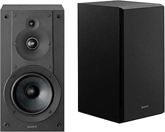 CS Speakers, SS-CS5M2 3-Way 3-Driver Hi-res Bookshelf Speakers (Pair), 2025 Model,Black