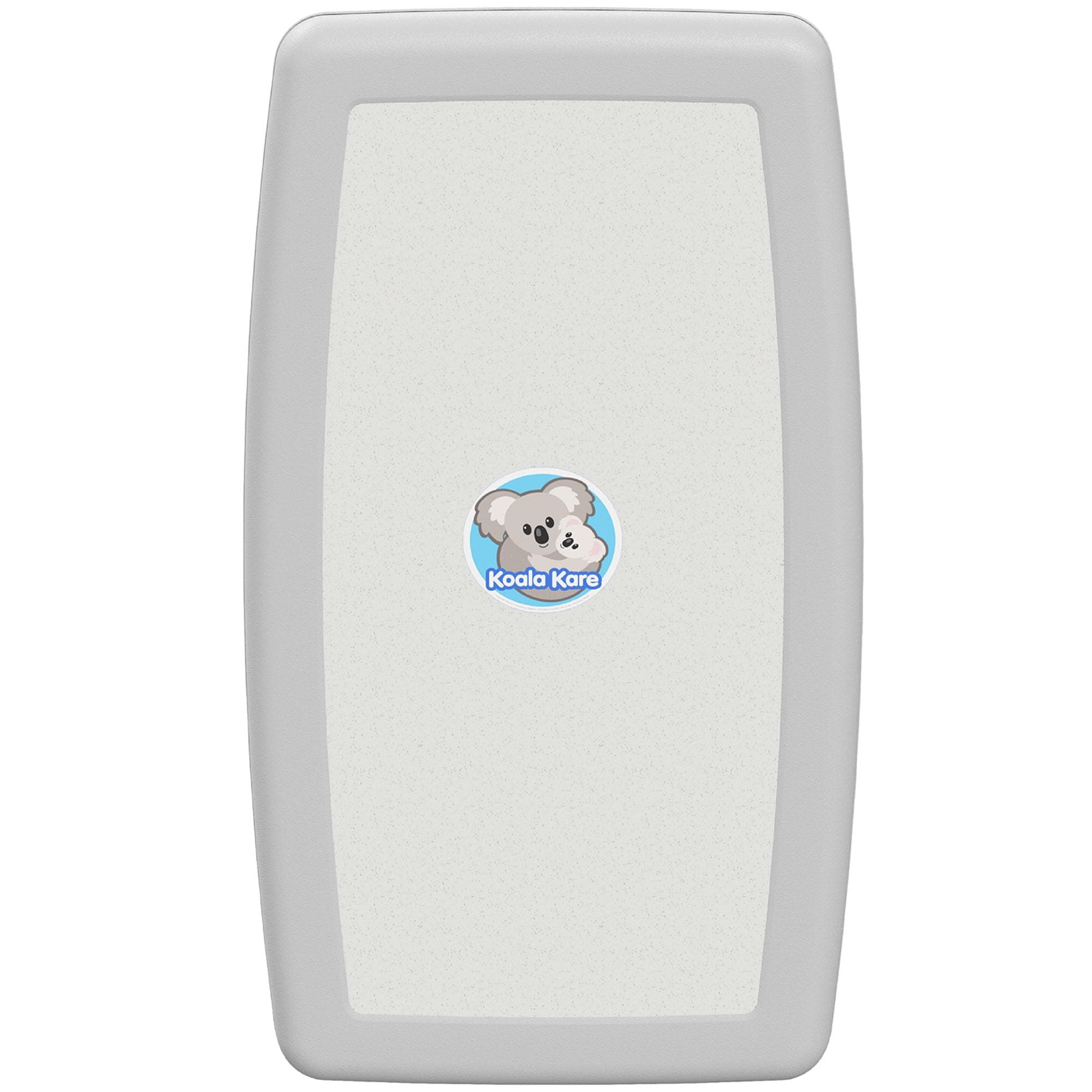KB301-05 Vertical Surface Mounted Baby Changing Table - Foldable Plastic Diaper Changing Station (White Granite)