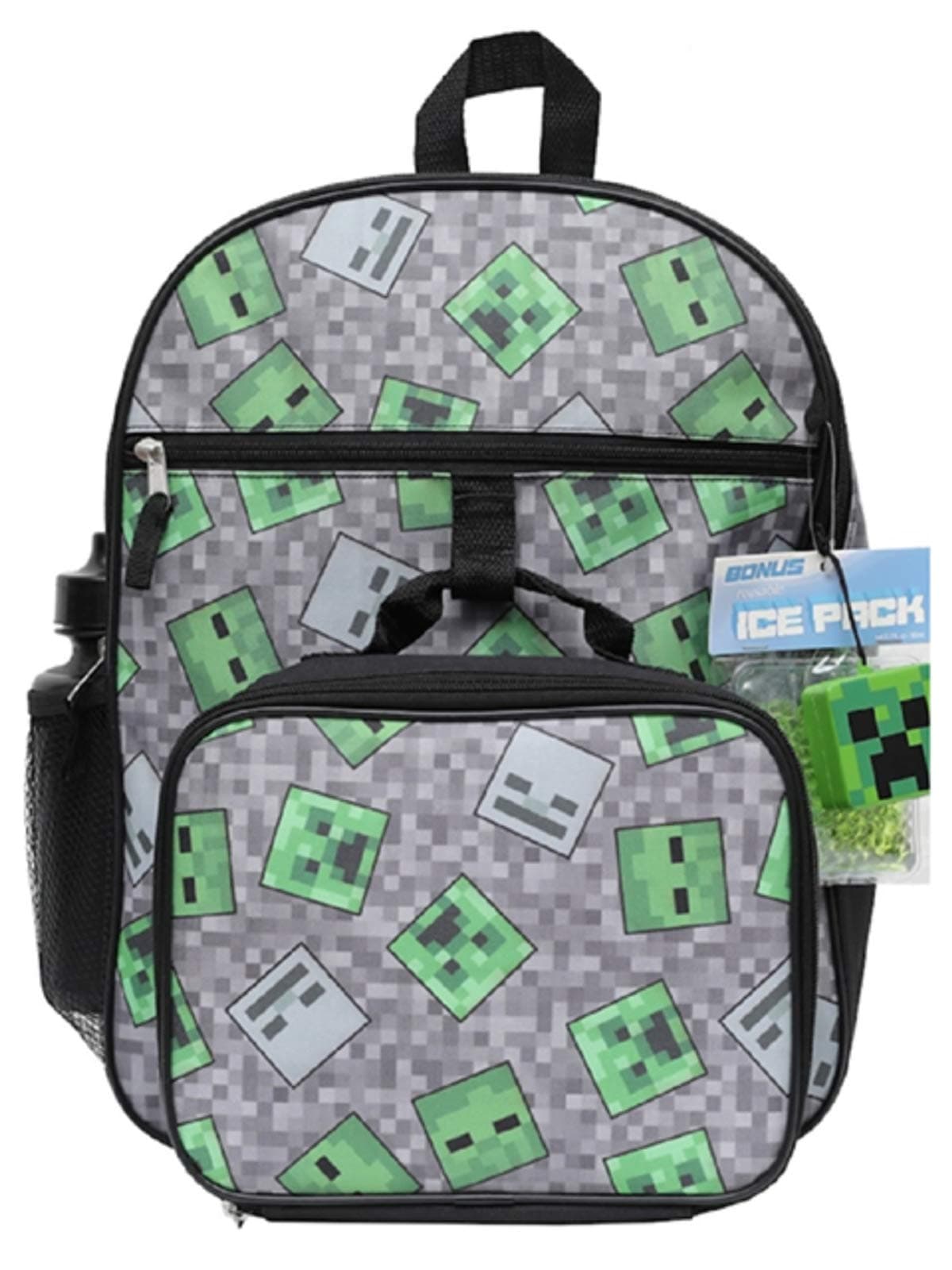 Super Mario 16" School Backpack 5pc Set and 2 pencils