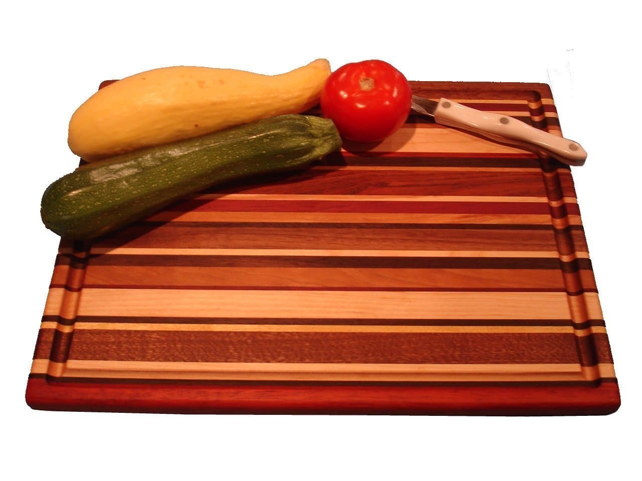 Lucky Stripes Collection Large Cutting Board - Random Hardwoods