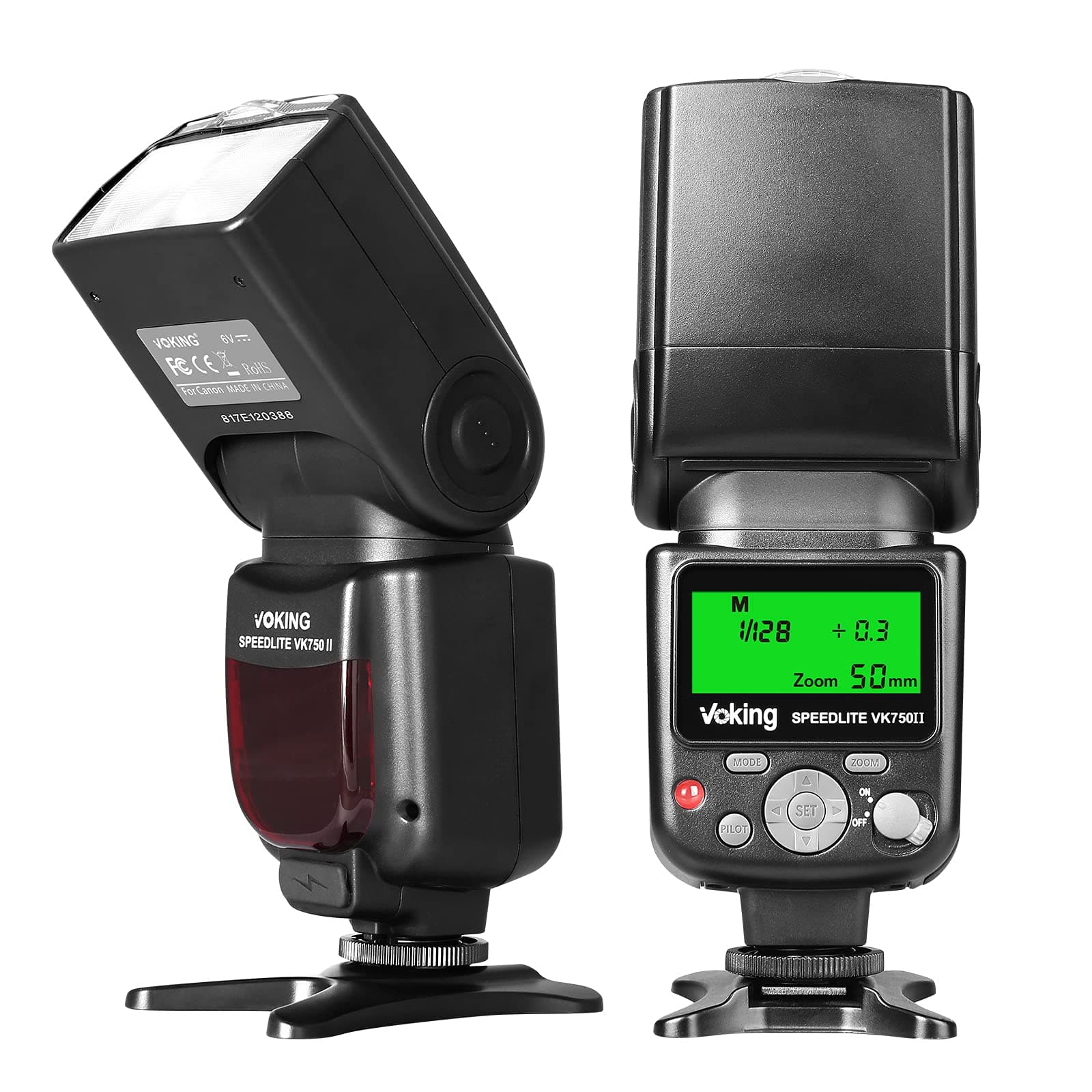 VK750II TTL Camera Speedlite Flash Compatible with Canon EOS 60D 70D 77D 80D 4000D Rebel T7i T6i T6s T6 T5i T5 T4i T3i and Other DSLR Cameras