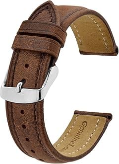 Watch Strap, Vintage Leather Replacement Bracelet, Band Width-14mm 15mm 16mm 17mm 18mm 19mm 20mm 21mm 22mm 23mm 24mm