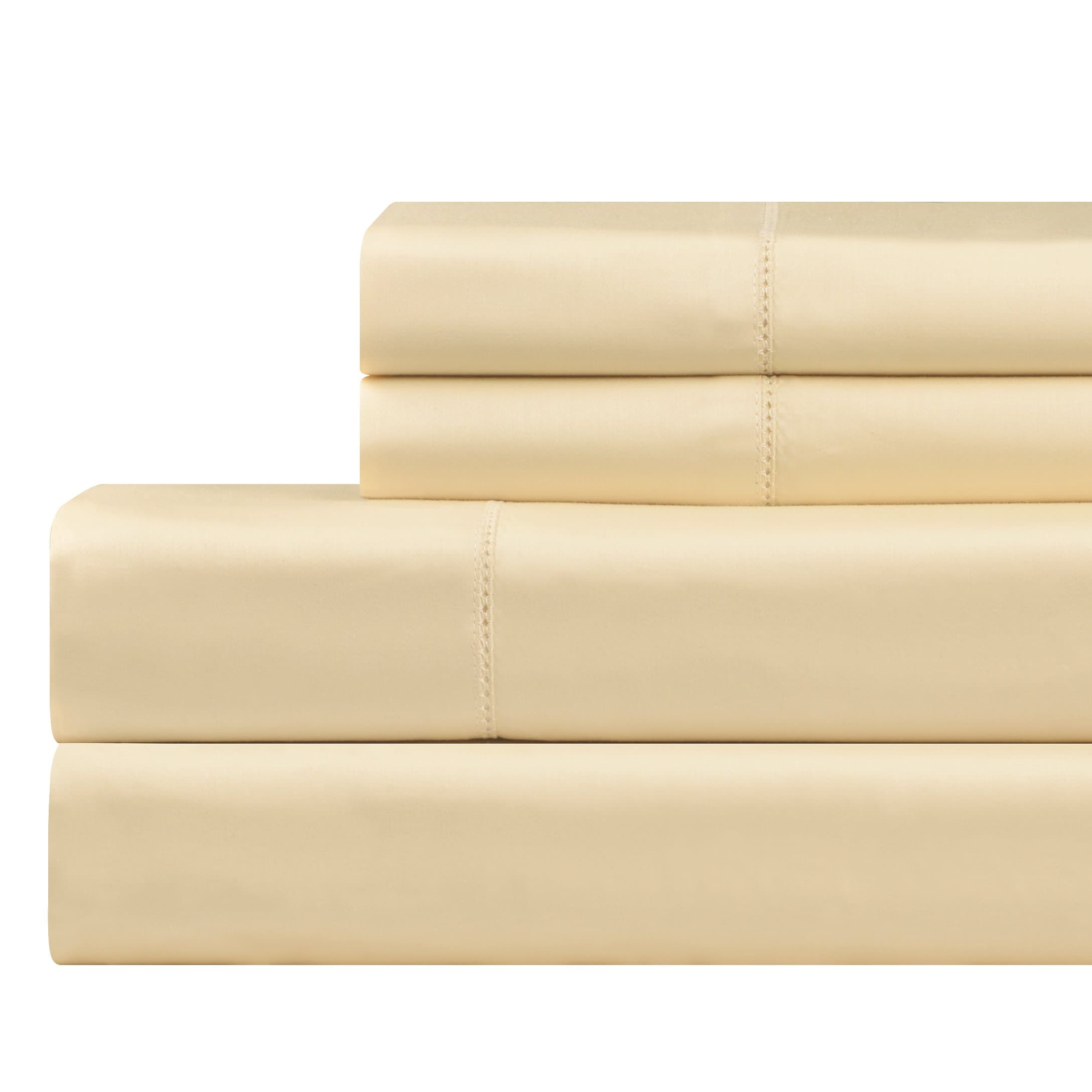 Celeste Home 610 Thread Count Pima Cotton Sheet Set, Queen, Cream