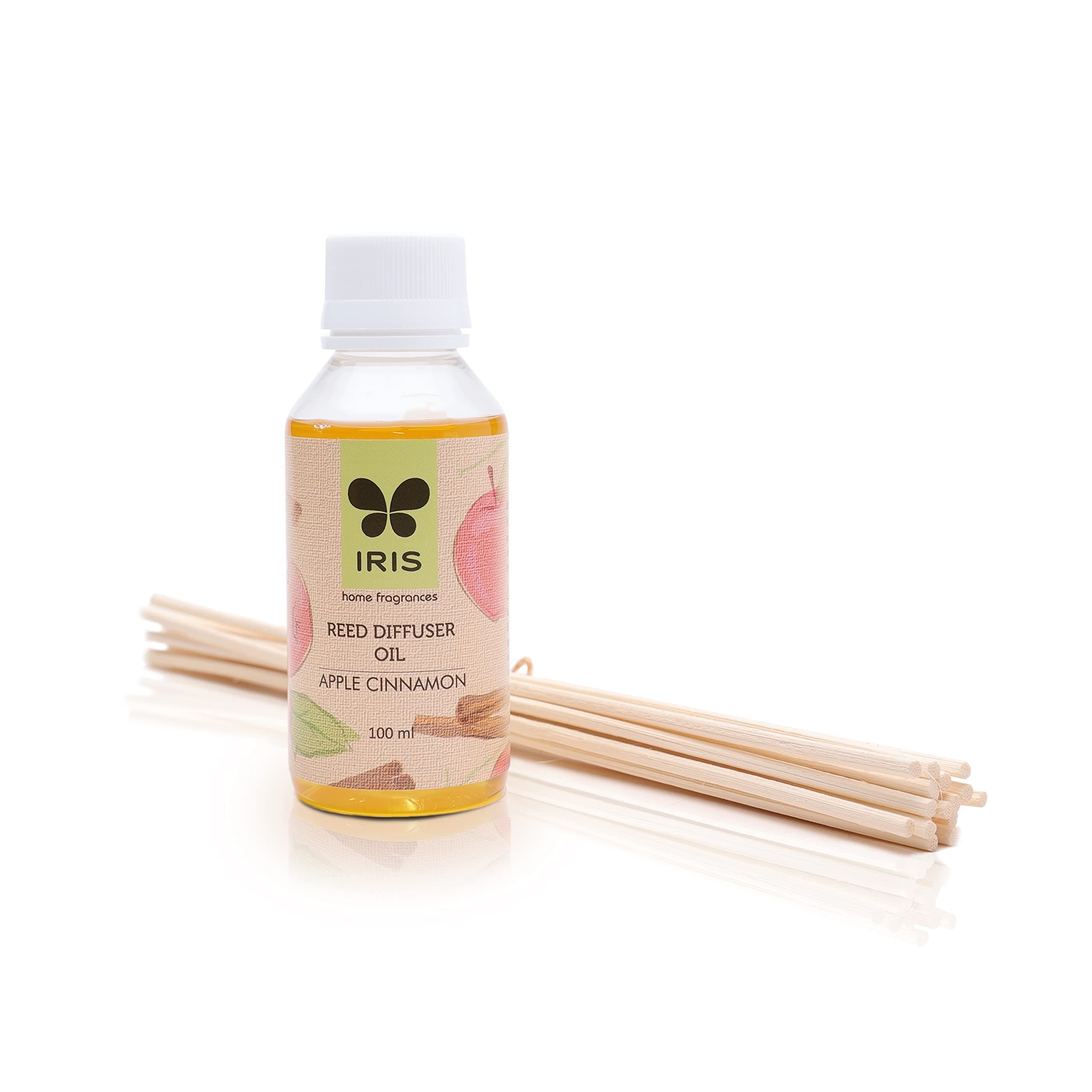 Iris Reed Diffuser Refill Pack Apple Cinnamon Fragrance 100ml