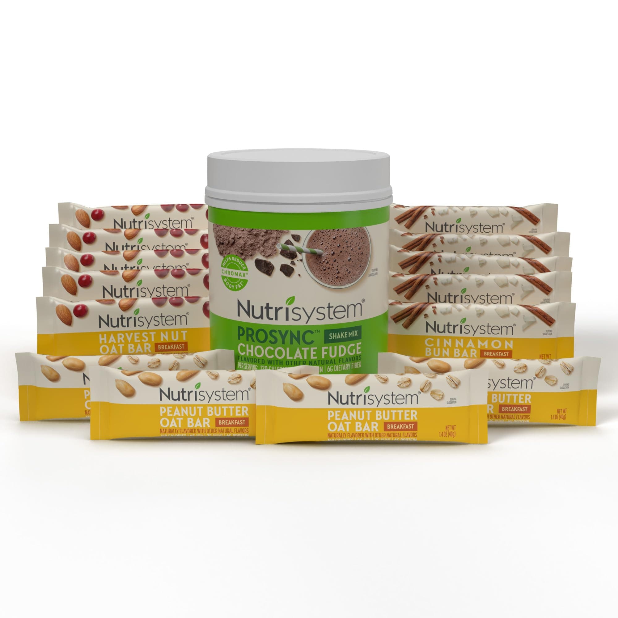 Nutrisystem® 14-Day High-Protein Breakfast Bundle with Bars & Shakes, 28 Servings