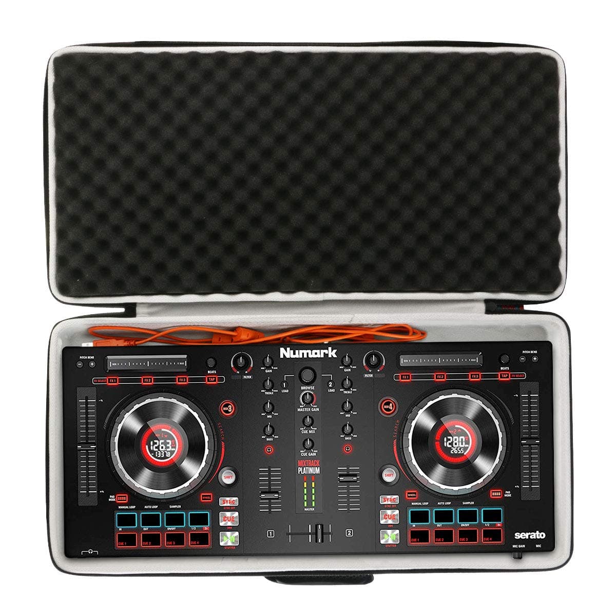 Hard Travel Case Replacement for Numark Mixtrack Platinum FX/Pro 3 | USB DJ Controller