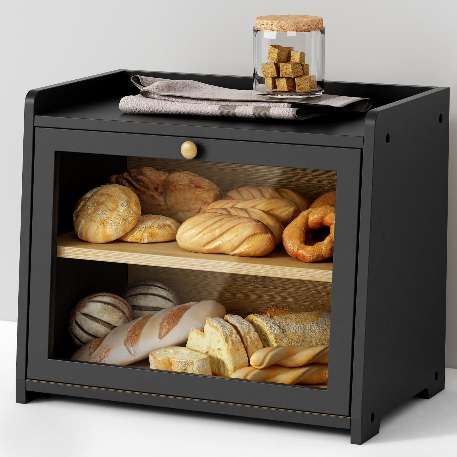 Click here | Bread Box Black