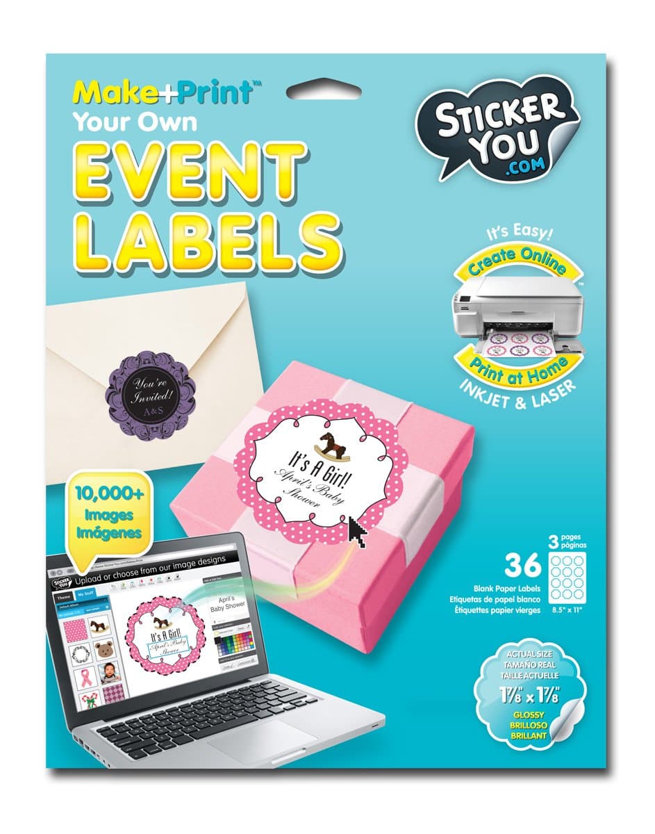 StickerYou 2311 36 Count Event Labels for Scrapbooking