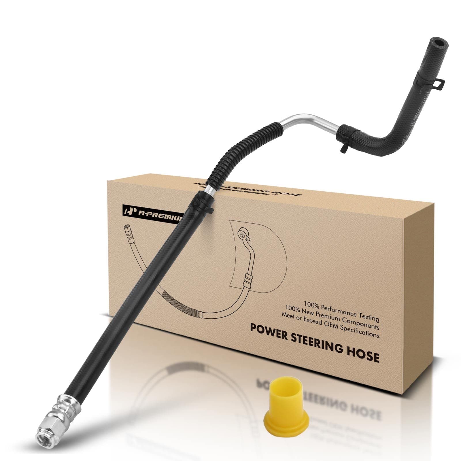 A-Premium Power Steering Return Hose Line Assembly Compatible with Jeep Grand Cherokee 2012 2013 2014 2015 & Dodge Durango 2012 2013 2014 2015, 3.6L Gear To Cooler