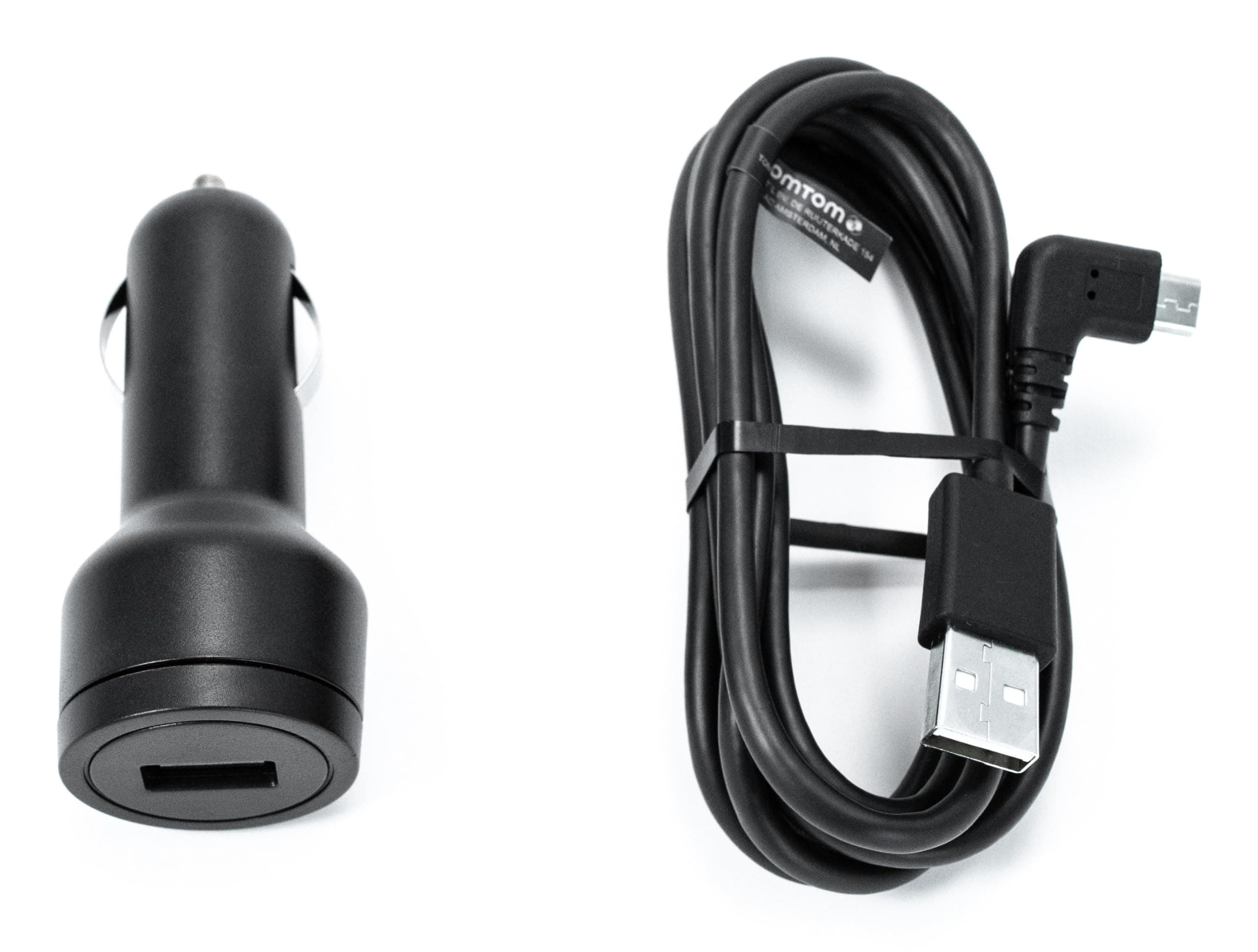 TomTom Car Charger and USB Cable for 7" TomTom Sat Navs (e.g TomTom GO Discover 7", GO Expert 7", GO Camper Max)