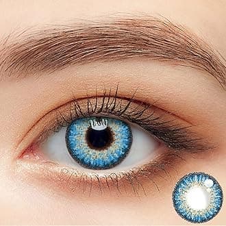 Colored Contact Organizer Case Storage with Set, Bseries Blue