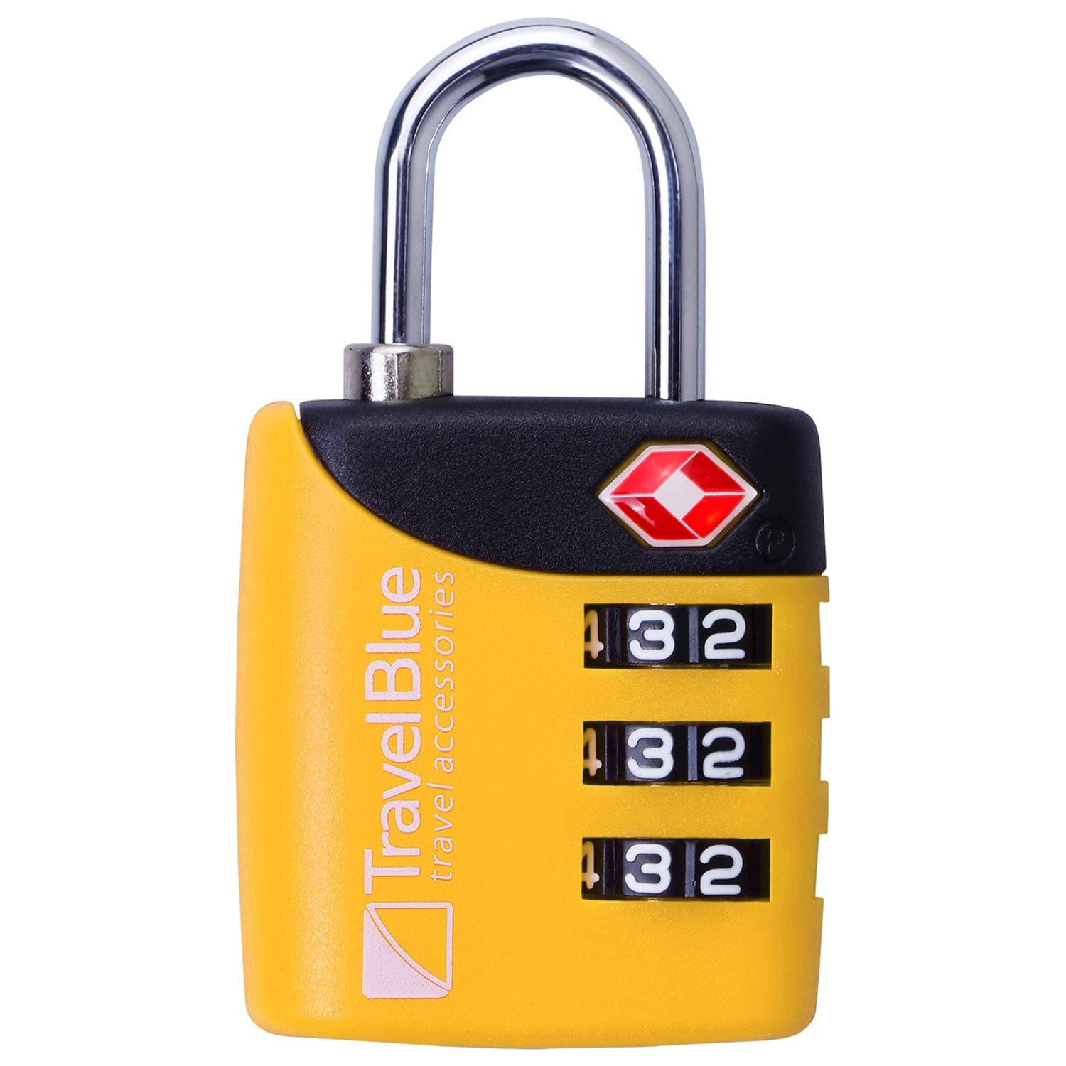 - TSA 3 Dial Combination Lock (Yellow)