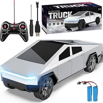 Cheffun 1:24 Cybertruck RC Car Toys - All Terrain High Speed Cybertruck with Light and Loadspace, Electric Vehicle Toys with 2.4 GHz Remote Control, Gifts for Kids, Boys and Girls