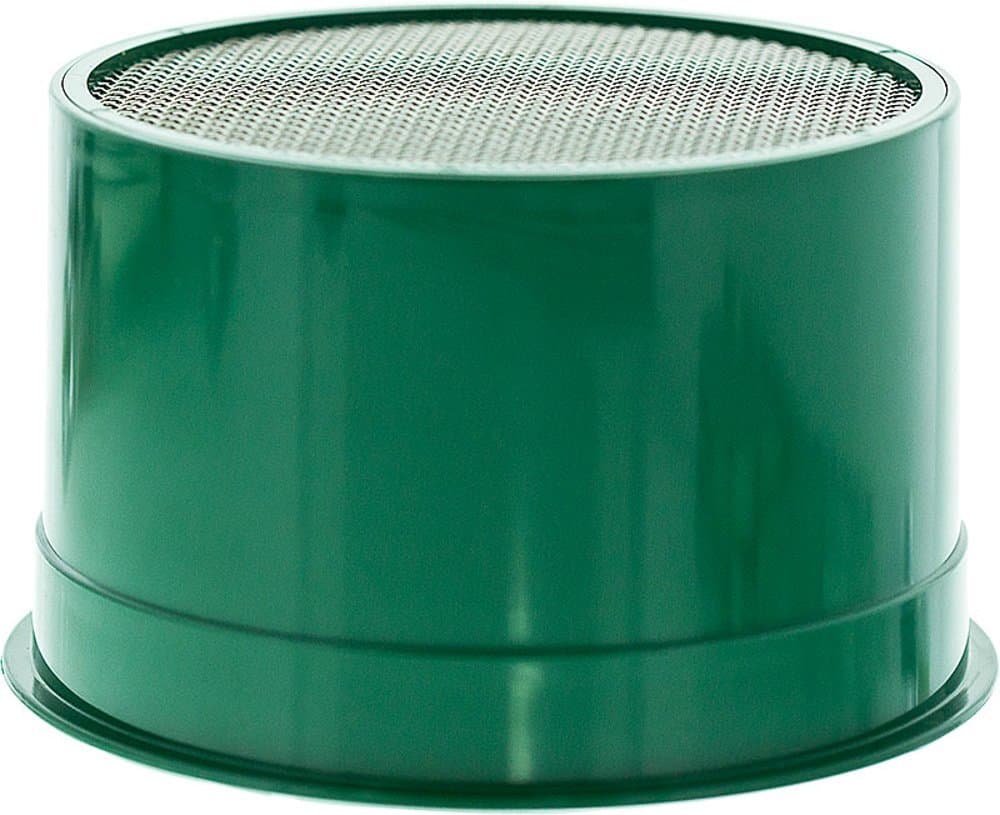 SE 5.5 Inch Mini Stackable Classifier Gold Prospecting Pan - 10 Holes/Square Inch Stainless Steel Mesh Sifting Pan, Green