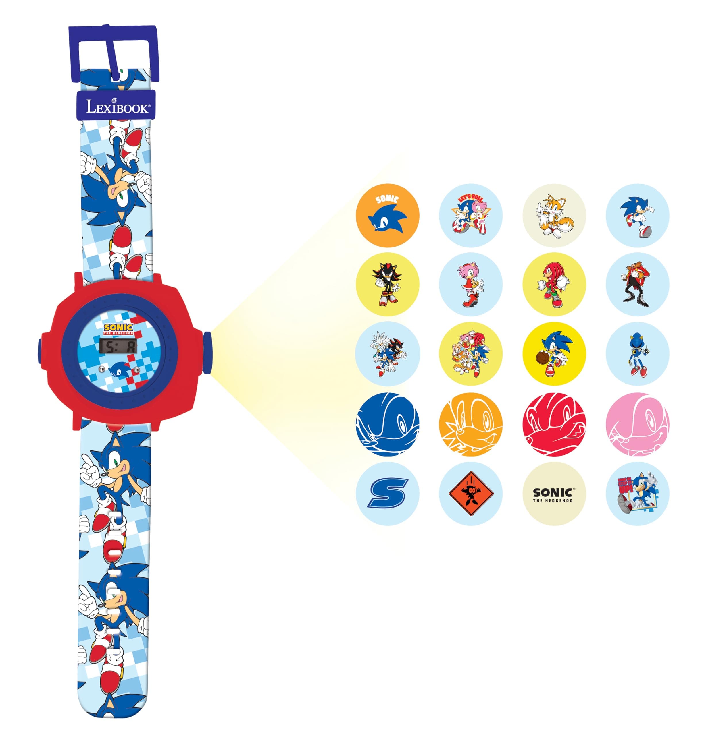 Adjustable projection watch digital screen