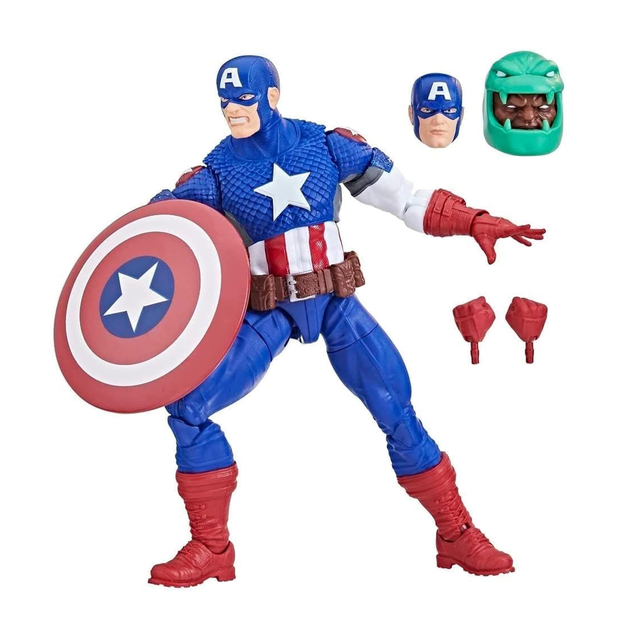 Marvel Hasbro Marvel Legends Series: Ultimate Captain America Ultimates, Marvel Classic Comic Collectible 6 Inch Action Figure