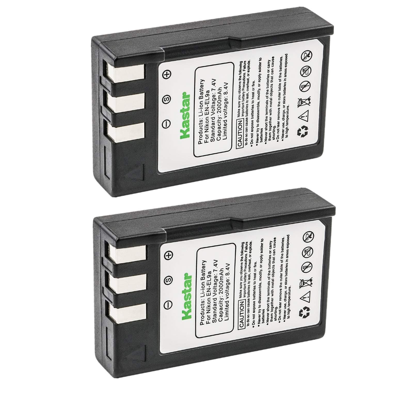 Kastar 2-Pack EN-EL9 Replacement Battery