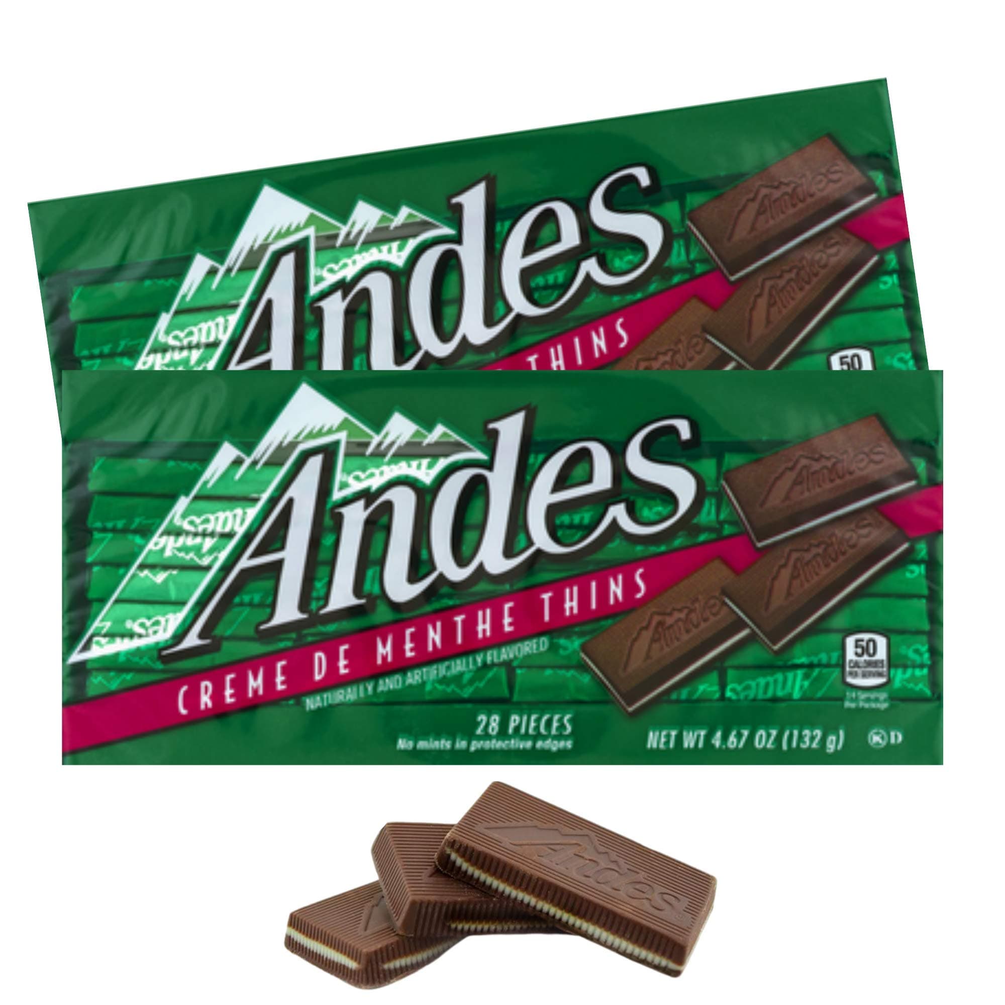 Andes Creme De Menthe - 28 pieces/box (Bundle of 2)
