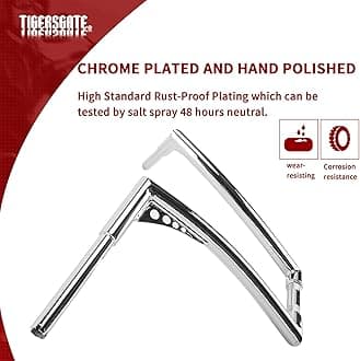 1-1/4" Fat Diablo Ape Hangers Handlebar Butterfly Wing bar for Harley Sportster Dyna Softail 1995-Up Road King (CHROME, 12 INCH)