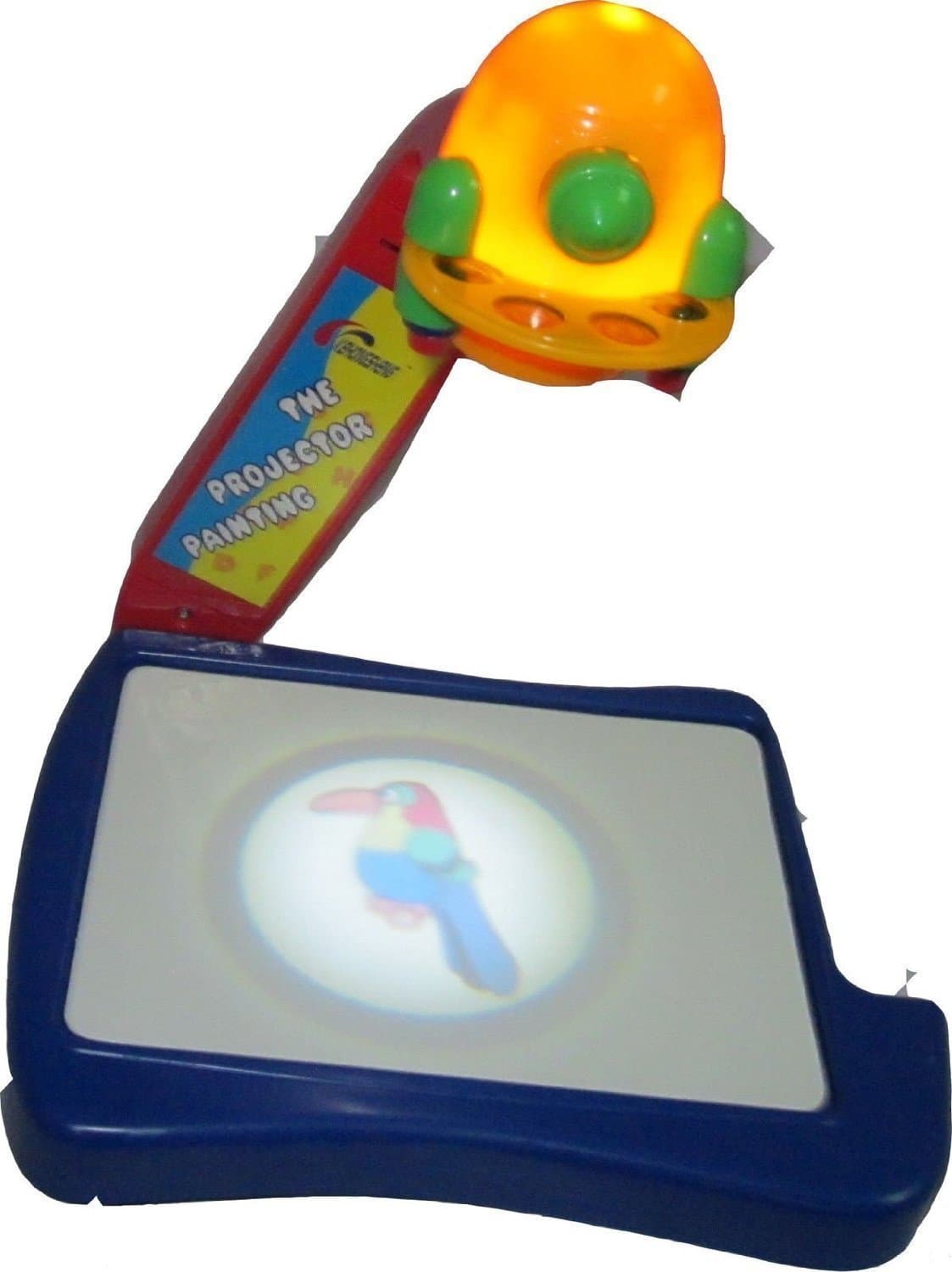 YeeHaw Kids Plastic 3-in-1 Drawing and Learning Projector Painting Desk with LED Light (Multicolour, projectorprinting_ctk)