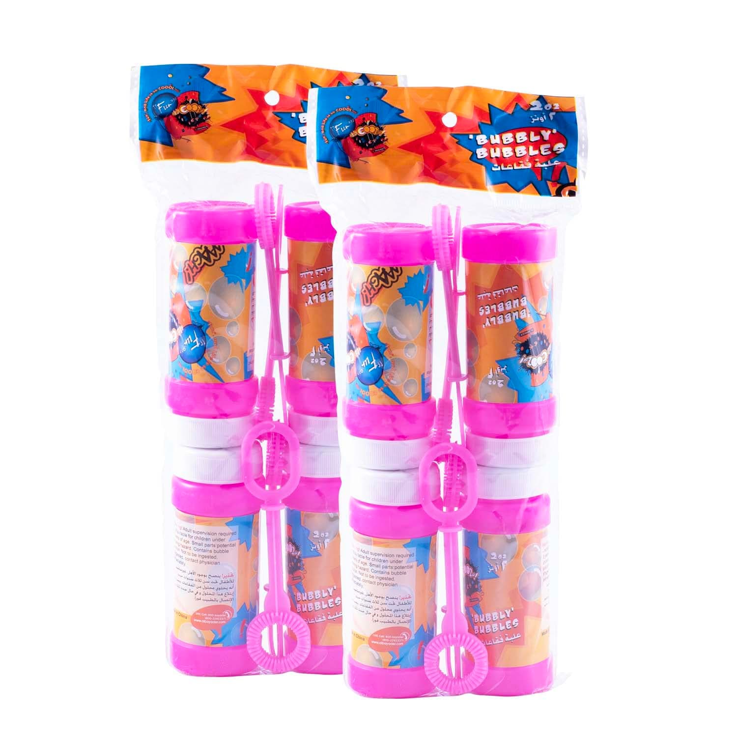 FUN BY AL BAYADER فن Its Cool Party Bubbles liquid, 60 ml - Assorted Color - Pack of 8