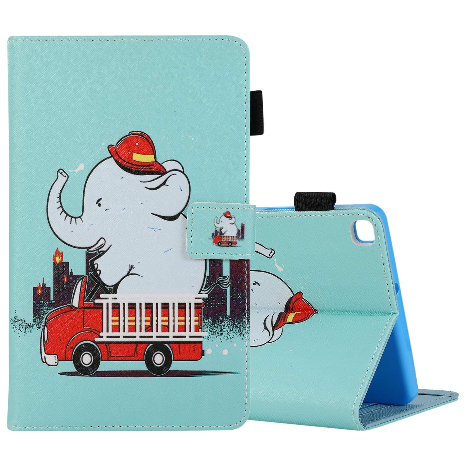 Galaxy Tab A 8.4 2020 Case-Slim Fit Premium Leather Folio Stand Protective Magnetic Case with Card Slots for Samsung Galaxy Tab A 8.4 inch -T307 (Fire Elephant)