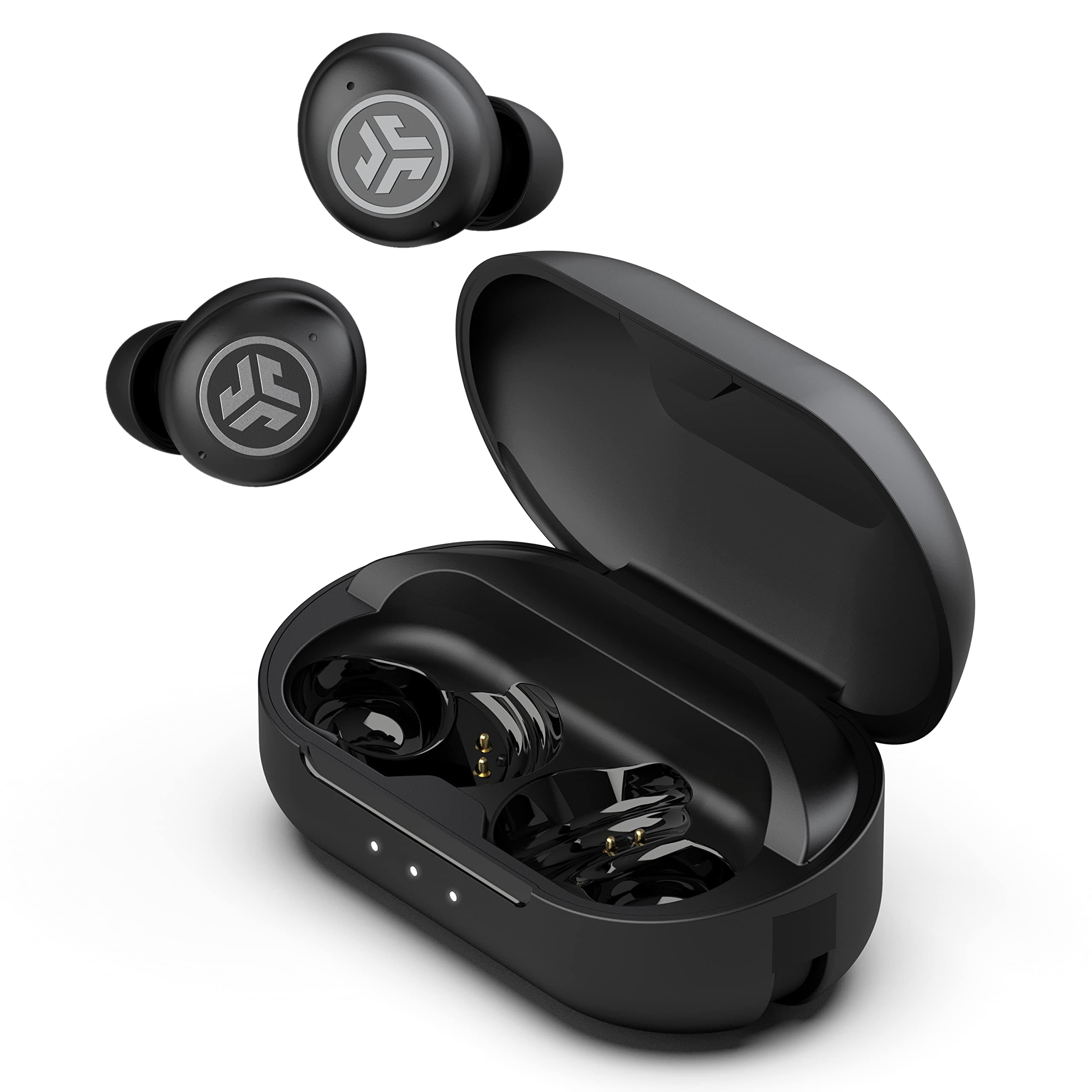 JBuds Air Pro True Wireless Earbuds, Black, Bluetooth Multipoint, Auto Play & Pause, Dual Connect, IP55 Sweat & Dust Resistance, Be Aware Audio for Safety, Custom 3 EQ Sound Settings