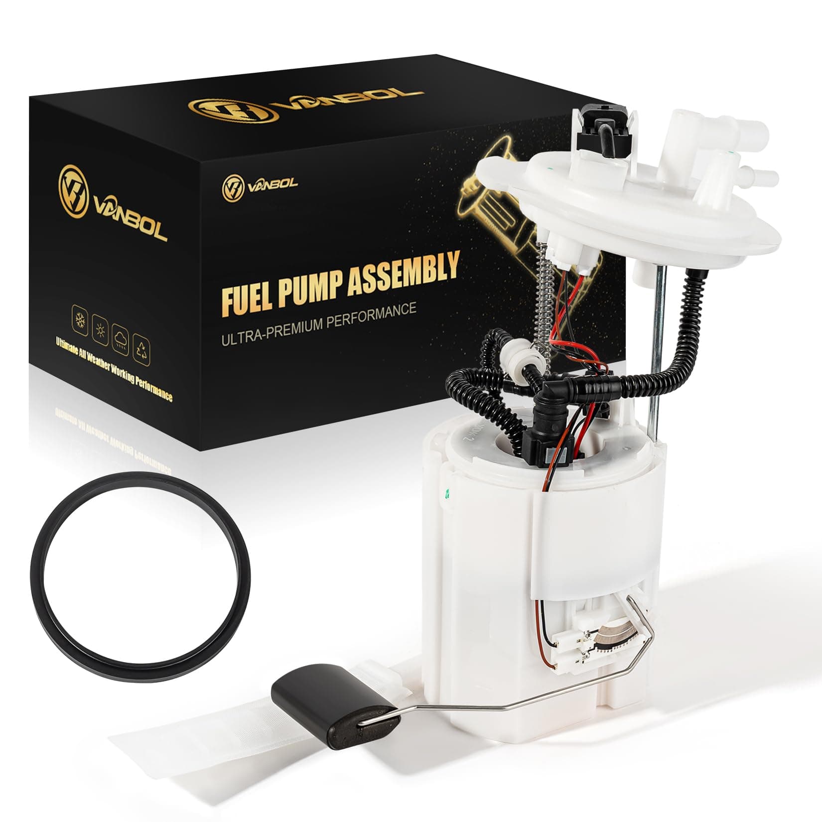 Electric Fuel Pump Module Assembly Compatible with 2011-2014 Hyundai Sonata 2012-2015 Kia Optima L4 2.4L GAS Replace E9120M VANBOL0112 with Sending Unit Pressure Sensor (Standard Version)