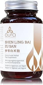 Shen Ling Bai Zhu San 参苓白术散 (Job's Tears & Atractylodis), 5:1 Concentration Ratio, 4-9x More Concentrated Than Other Brands, Vegan Friendly, Gluten-Free, Non-GMO, Authentic Natural Herbs, 60 Tablets