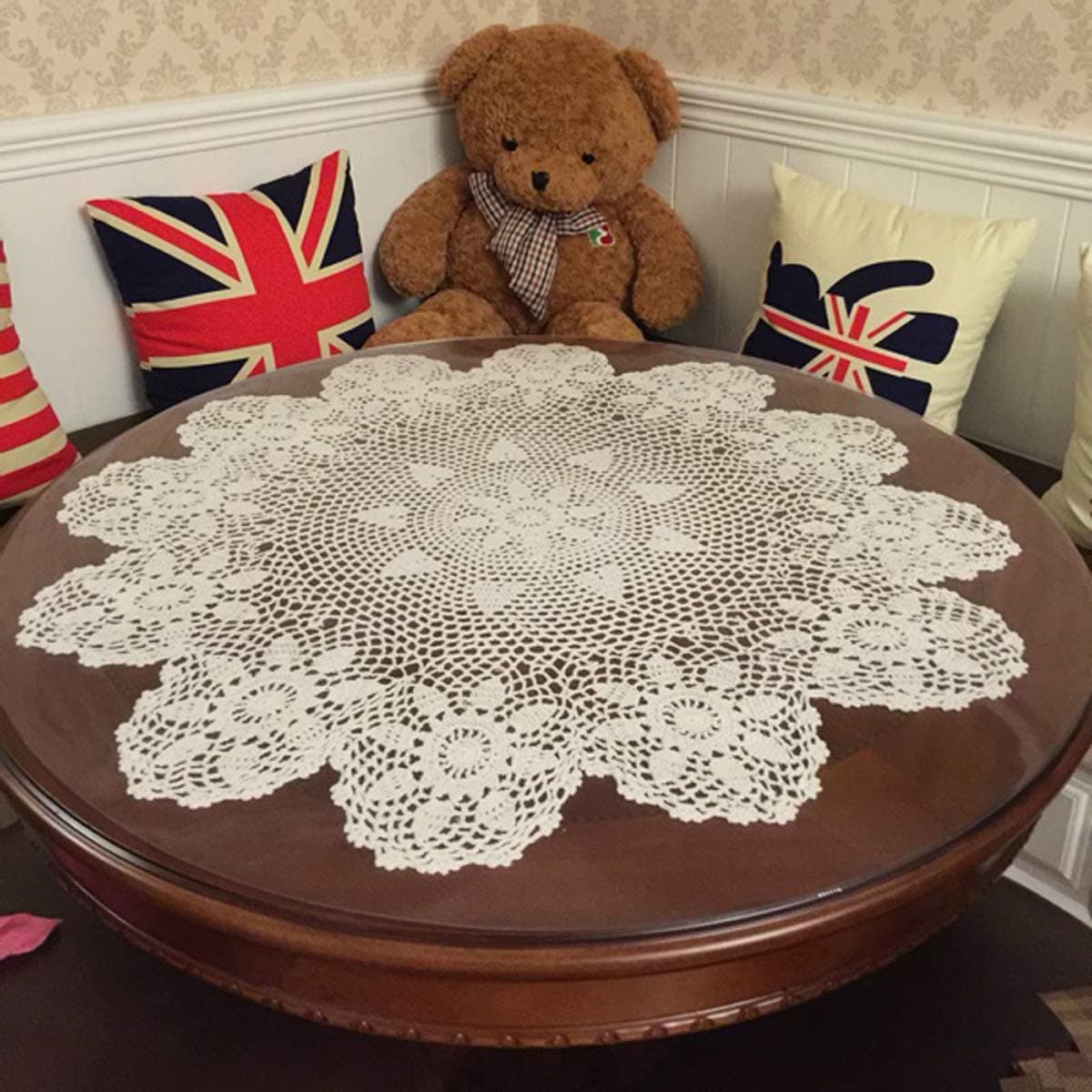 24 Inch Crochet Tablecloth