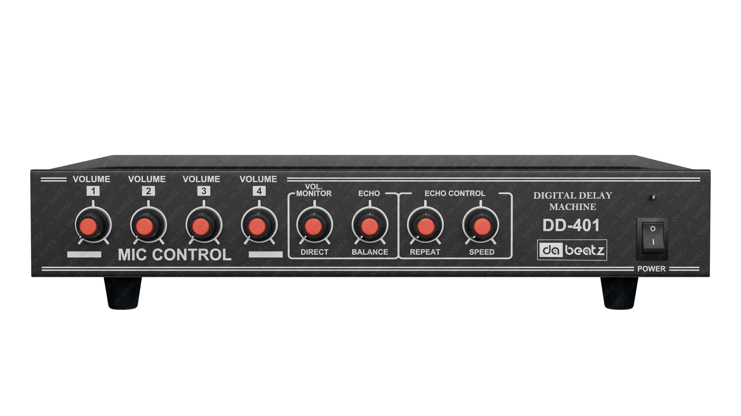 DaBeatz Professional Echo Digital Delay Machine DD-404 with 4 mic, Compact Delay Echo Machine for DJ Disco, Club, Party, Dance, Wedding, Bar, Diwali, Holi, Christmas, Birthday Party