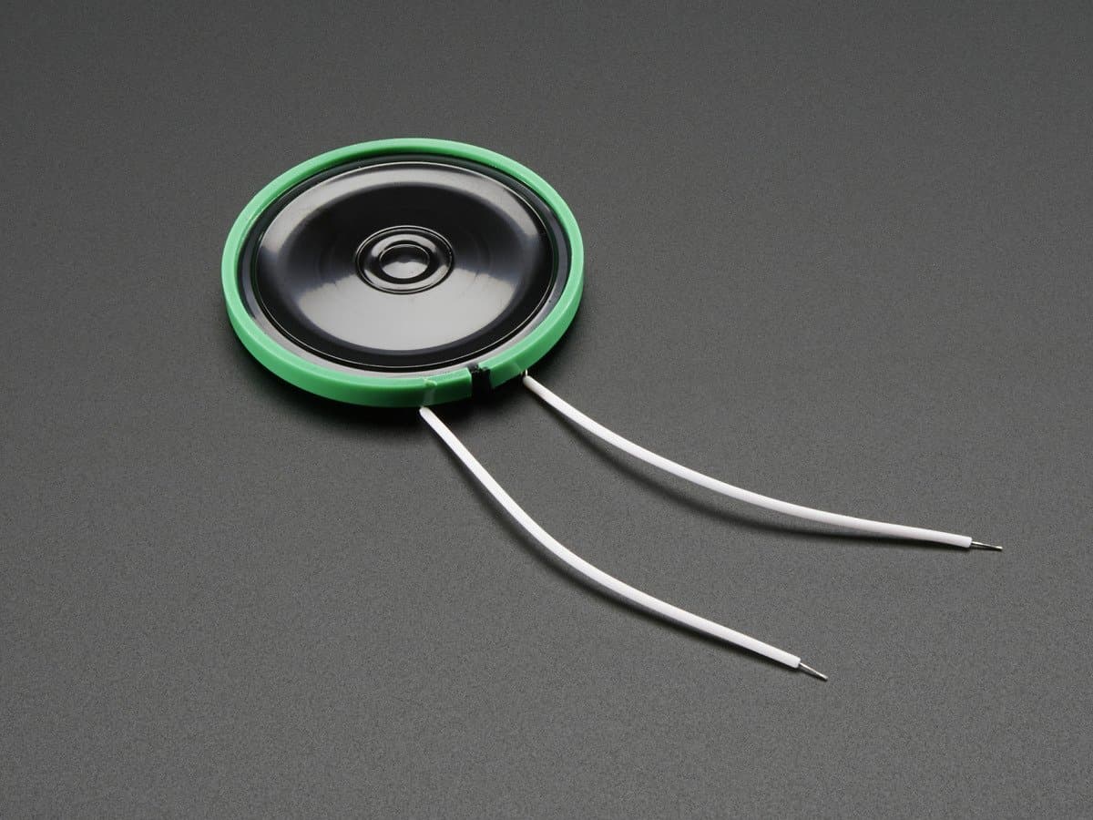 Adafruit Thin Plastic Speaker w/Wires - 8 ohm 0.25W