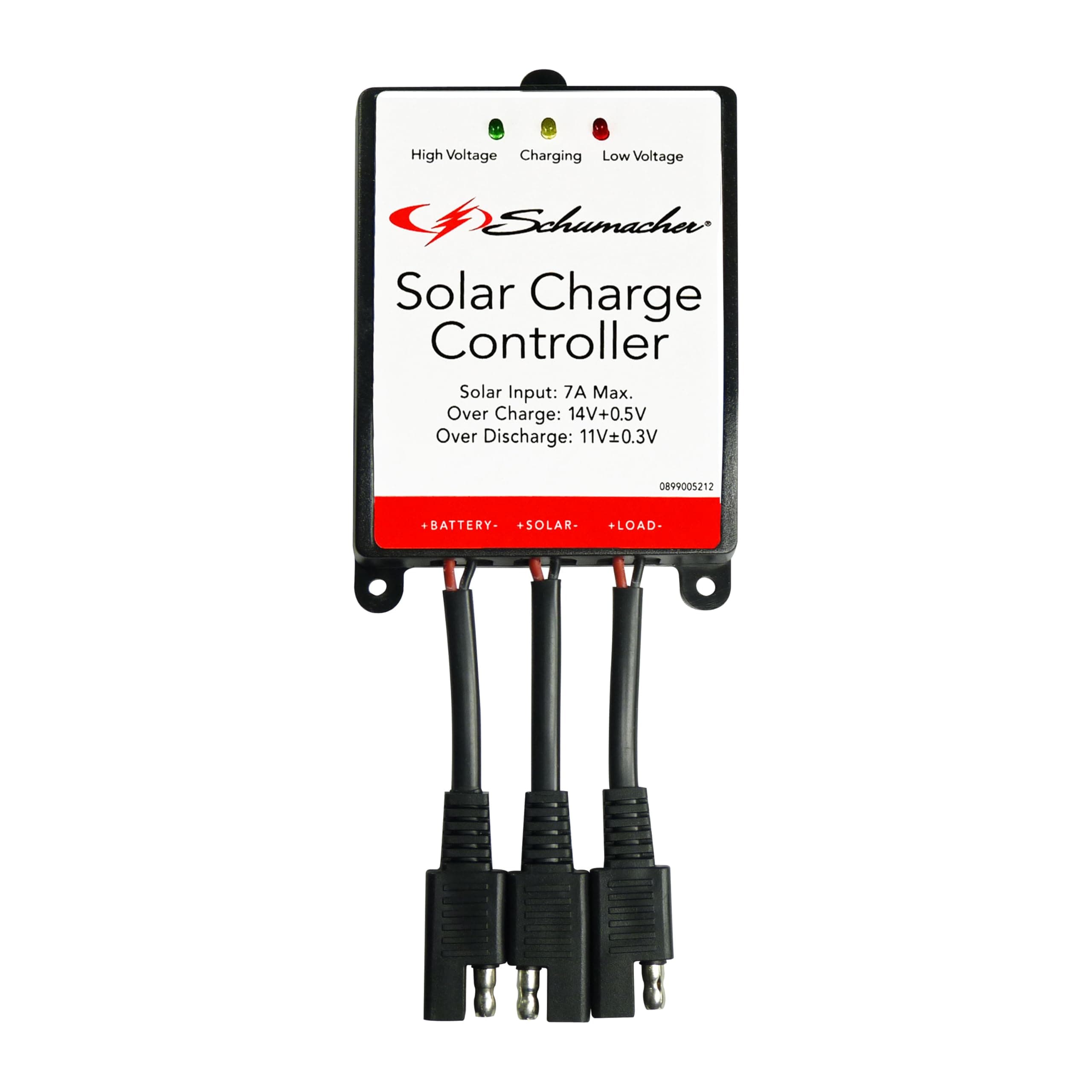 Schumacher 12V Solar Charge Controller, Black, SPC-7A, Plug-and-play, Compatible with Schumacher Solar Products