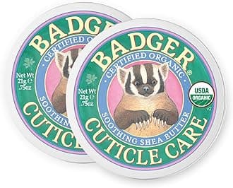 Badger - Certified Organic Cuticle Care- Soothing Shea Butter - .75 oz. - 2 Pack