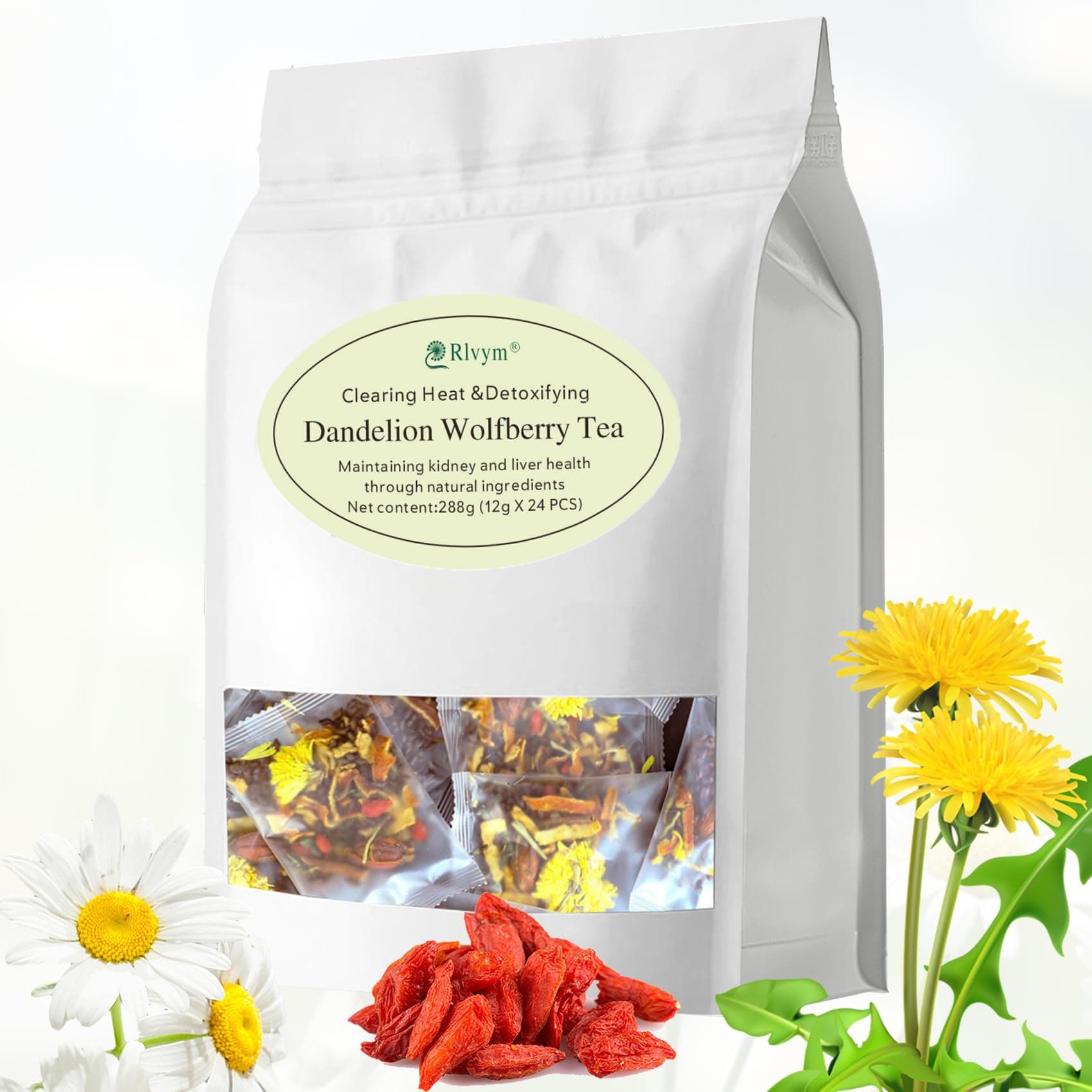 Dandelion Wolfberry Tea (12 Bags)