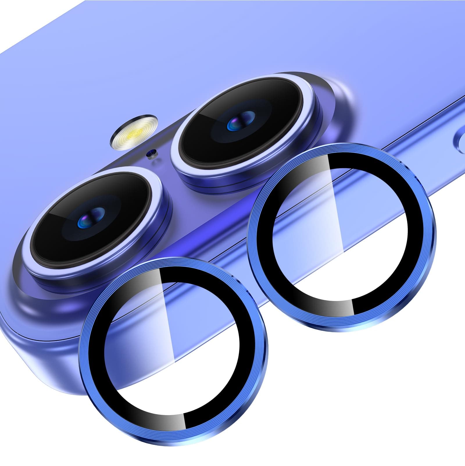 Ultramarine iPhone 16/16 Plus Camera Lens Protector – 9H Tempered Glass, Scratch Resistant, Flash Friendly, Premium Protection