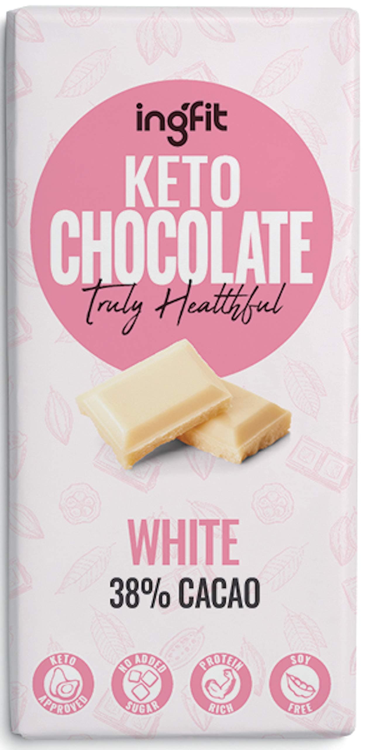 ingfit – Sugar Free Keto Chocolate (White)
