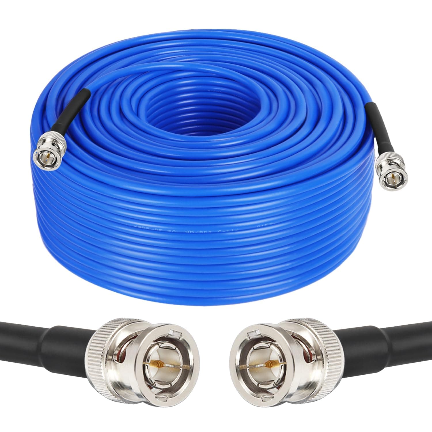 XRDS -RF 250FT SDI Cable, 3G/6G-SDI Cable BNC Digital Video Cables 75 Ohm RG59 BNC Male Cables for 3G/6G HD SDI Monitor Video Recorder Converter Splitter Security Camera